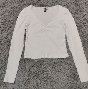 H&M Puff Shoulder Tee